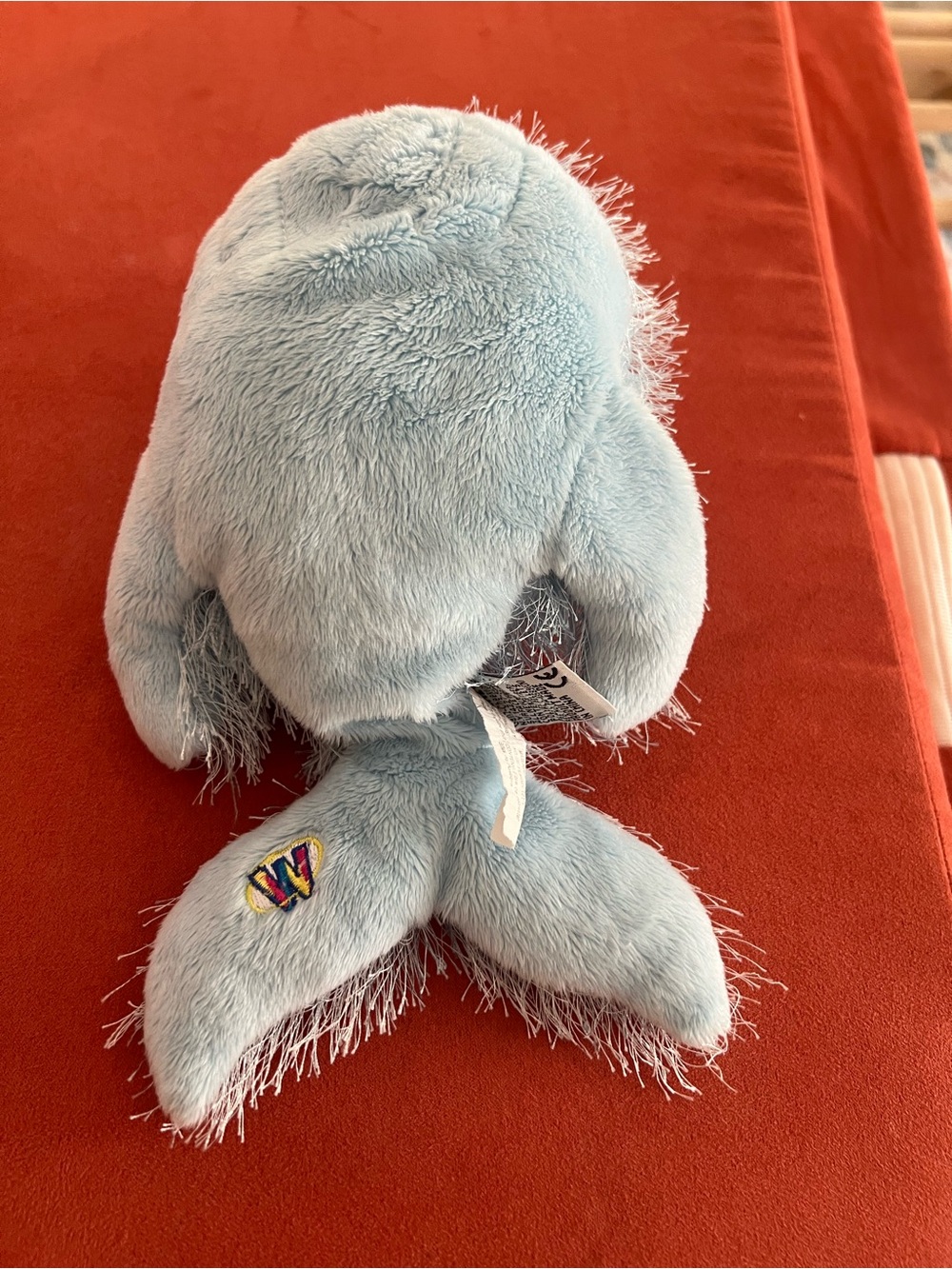 Soft Light Blue Plush Whale Stuffed Animal - Kids unisex webkinz Toy no flaws